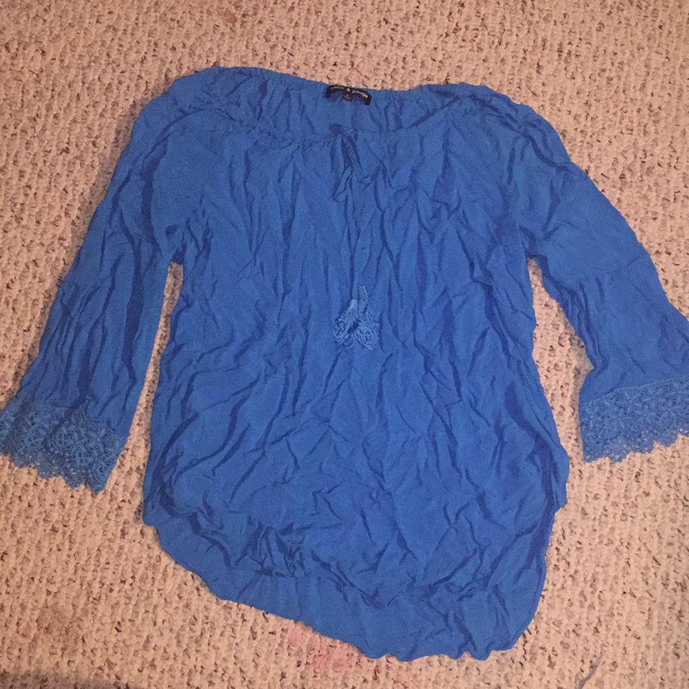 Blue blouse size medium